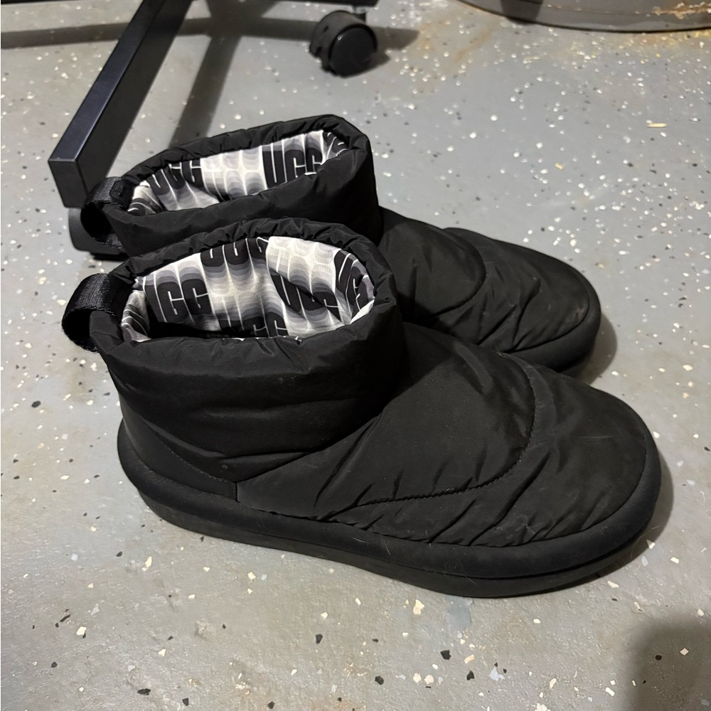 UGG Black Quilted Ankle Boots
